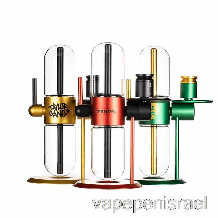 חד פעמי Vape Israel Stundenglass זכוכית כוח כבידה Infuser כסף מלוטש